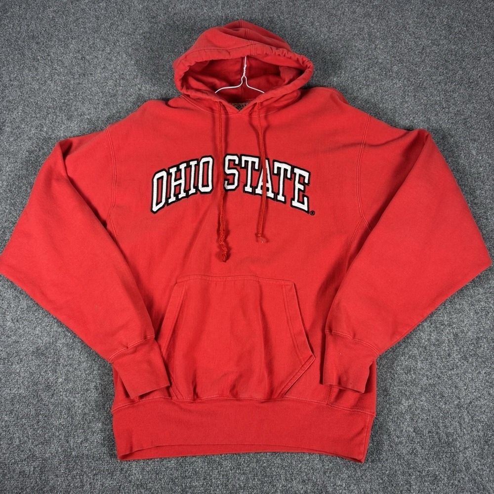Vintage Steve &‎ Barrys Ohio State Buckeyes Hoodie Sweatshirt L OSU